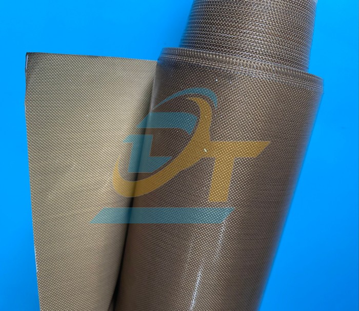 Vải teflon chịu nhiệt m&agrave;u n&acirc;u kh&ocirc;ng keo 0.13mm x 1m  VietNam | Gi&aacute; rẻ nhất - C&ocirc;ng Ty TNHH Thương Mại Dịch Vụ Đạt T&acirc;m